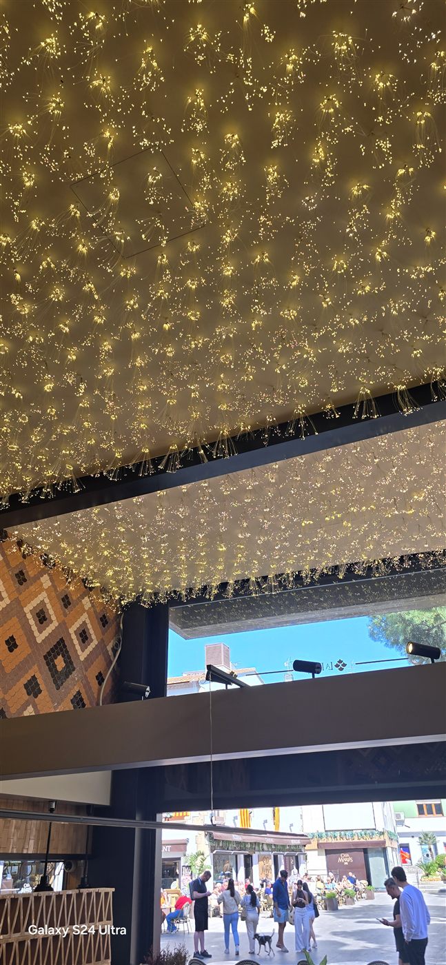 Techo cielo estrellado - Restaurante La Plaça